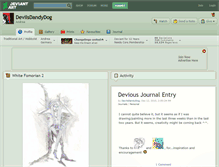 Tablet Screenshot of devilsdandydog.deviantart.com