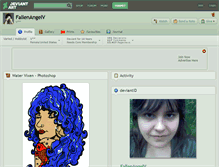 Tablet Screenshot of fallenangelv.deviantart.com