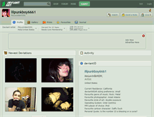 Tablet Screenshot of lilpunkboy6661.deviantart.com