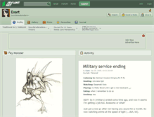 Tablet Screenshot of exart.deviantart.com