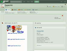 Tablet Screenshot of forestj101.deviantart.com