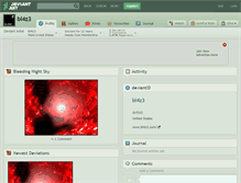 Tablet Screenshot of bl4z3.deviantart.com