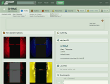 Tablet Screenshot of gr1mus.deviantart.com