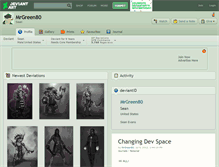 Tablet Screenshot of mrgreen80.deviantart.com