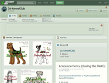 Tablet Screenshot of da-kennelclub.deviantart.com