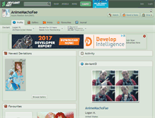 Tablet Screenshot of animemachofae.deviantart.com