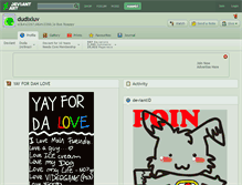 Tablet Screenshot of dudixluv.deviantart.com