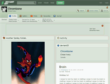 Tablet Screenshot of chromizone.deviantart.com