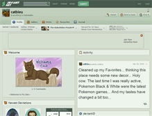 Tablet Screenshot of catbleu.deviantart.com