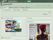 Tablet Screenshot of cypher-calliste.deviantart.com