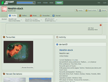 Tablet Screenshot of nesshin-stock.deviantart.com
