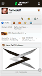 Mobile Screenshot of flamedelf.deviantart.com