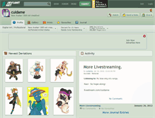 Tablet Screenshot of cuidame.deviantart.com