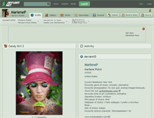 Tablet Screenshot of marlenep.deviantart.com