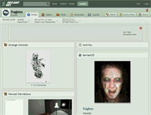 Tablet Screenshot of fragless.deviantart.com