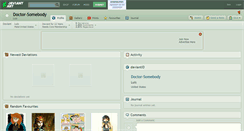 Desktop Screenshot of doctor-somebody.deviantart.com