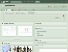 Tablet Screenshot of pokemonfleet.deviantart.com