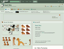 Tablet Screenshot of koori-tora.deviantart.com