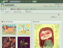 Tablet Screenshot of jackalsshadow.deviantart.com