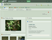 Tablet Screenshot of camille-chan.deviantart.com