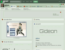 Tablet Screenshot of gideon.deviantart.com