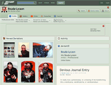 Tablet Screenshot of bouda-lycaon.deviantart.com