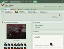 Tablet Screenshot of i-love-wolvez.deviantart.com