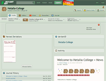 Tablet Screenshot of hetalia-college.deviantart.com