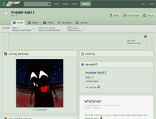 Tablet Screenshot of invader-lola13.deviantart.com