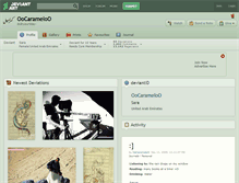 Tablet Screenshot of oocarameloo.deviantart.com