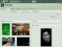 Tablet Screenshot of betta-hmpk.deviantart.com