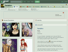 Tablet Screenshot of pandalice.deviantart.com