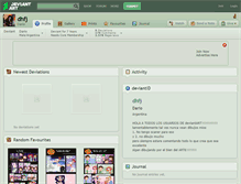 Tablet Screenshot of dhfj.deviantart.com