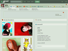 Tablet Screenshot of dfk.deviantart.com