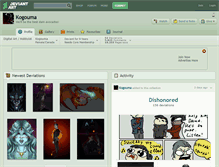 Tablet Screenshot of kogouma.deviantart.com