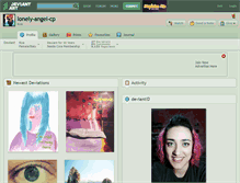 Tablet Screenshot of lonely-angel-cp.deviantart.com