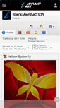 Mobile Screenshot of blackmamba0305.deviantart.com