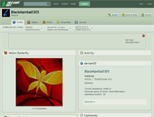 Tablet Screenshot of blackmamba0305.deviantart.com