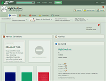 Tablet Screenshot of nightsoullost.deviantart.com