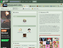 Tablet Screenshot of princess-peach-club.deviantart.com