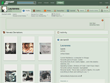 Tablet Screenshot of lauraness.deviantart.com