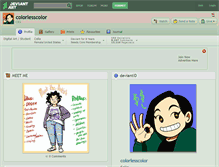 Tablet Screenshot of colorlesscolor.deviantart.com