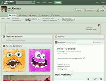 Tablet Screenshot of hucklemary.deviantart.com