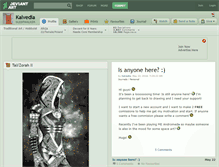 Tablet Screenshot of kalvedia.deviantart.com