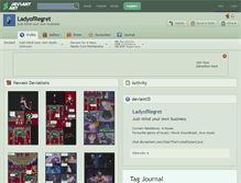 Tablet Screenshot of ladyofregret.deviantart.com
