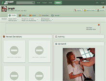 Tablet Screenshot of jangak.deviantart.com