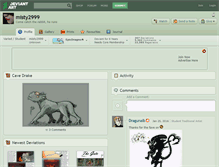 Tablet Screenshot of misty2999.deviantart.com