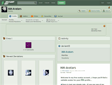 Tablet Screenshot of mm-avatars.deviantart.com