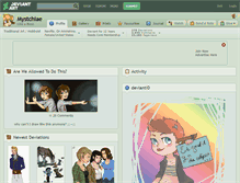 Tablet Screenshot of mystchiae.deviantart.com