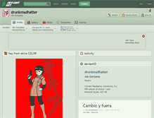 Tablet Screenshot of drunkmadhatter.deviantart.com
